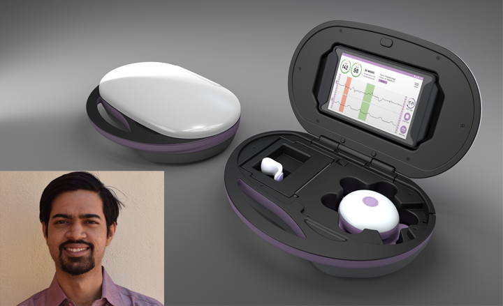 Sattva&#x20;MedTech&#x27;s&#x20;device&#x20;for&#x20;monitoring&#x20;fetal&#x20;heart&#x20;rate.&#x20;Bottom&#x20;left&#x3A;&#x20;Sumedh&#x20;Kaulgud