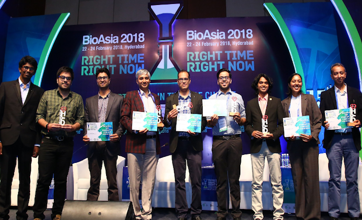 Startup&#x20;representatives&#x20;at&#x20;Bioasia&#x20;2018