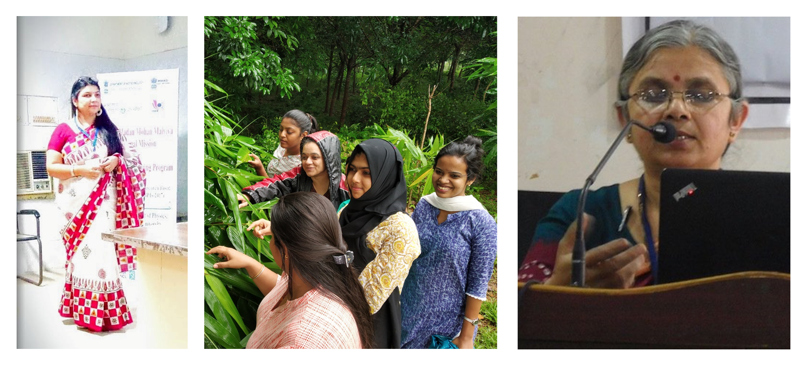 Charu&#x20;Dogra&#x20;Rawat&#x20;&#x28;left&#x29;,&#x20;Smitha&#x20;Hegde&#x20;&#x28;middle,&#x20;in&#x20;the&#x20;black&#x20;and&#x20;red&#x20;jacket&#x29;&#x20;and&#x20;Vidya&#x20;Jonnalagadda&#x20;&#x28;right&#x29;