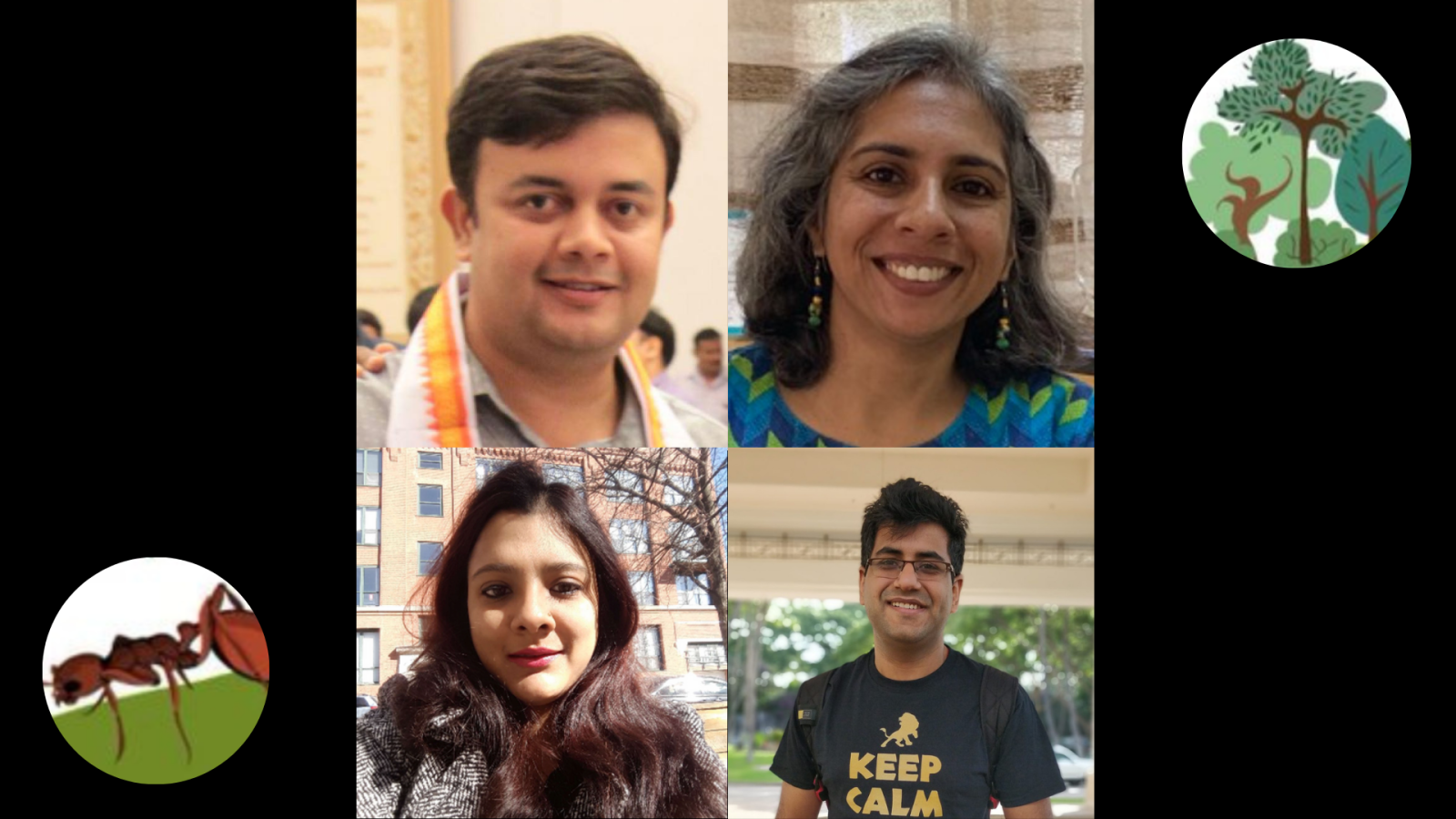 YIM&#x20;2022&#x20;Organisers&#x20;&#x28;Clockwise&#x20;from&#x20;top&#x20;left&#x3A;&#x20;Felix&#x20;Bast,&#x20;Megha,&#x20;Mohit&#x20;Kumar&#x20;Jolly,&#x20;Shantala&#x20;Hari&#x20;Dass&#x29;