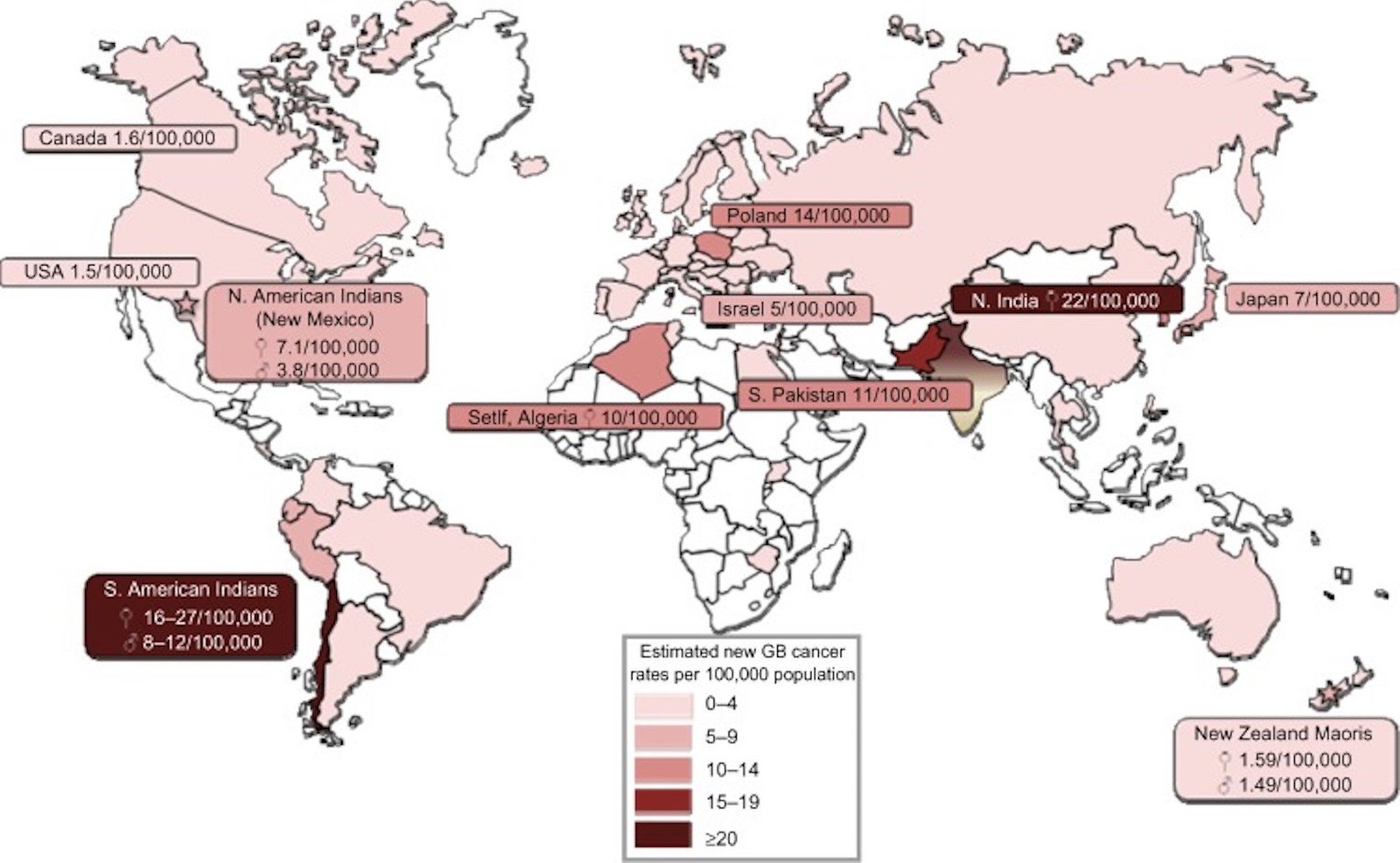 Gallbladder&#x20;incidence&#x20;in&#x20;the&#x20;world