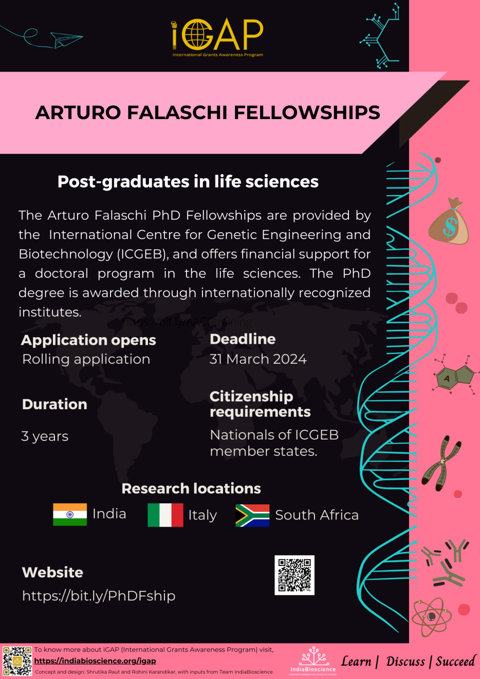 Arturo Falaschi Fellowships - IndiaBioscience