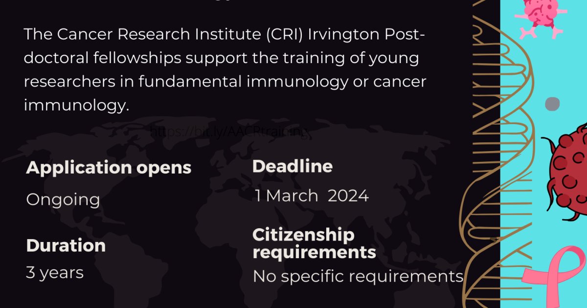 Cri Irvington Post Doctoral Fellowships Indiabioscience