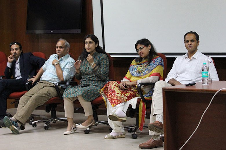 Panel of speakers taking questions from the participants at the workshop
