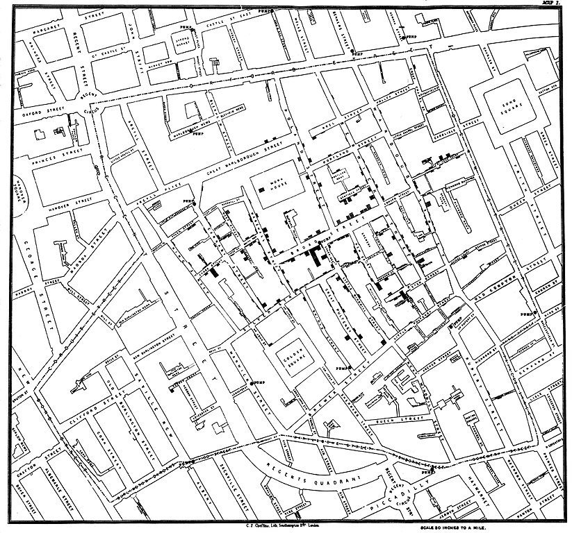 John Snow cholera map