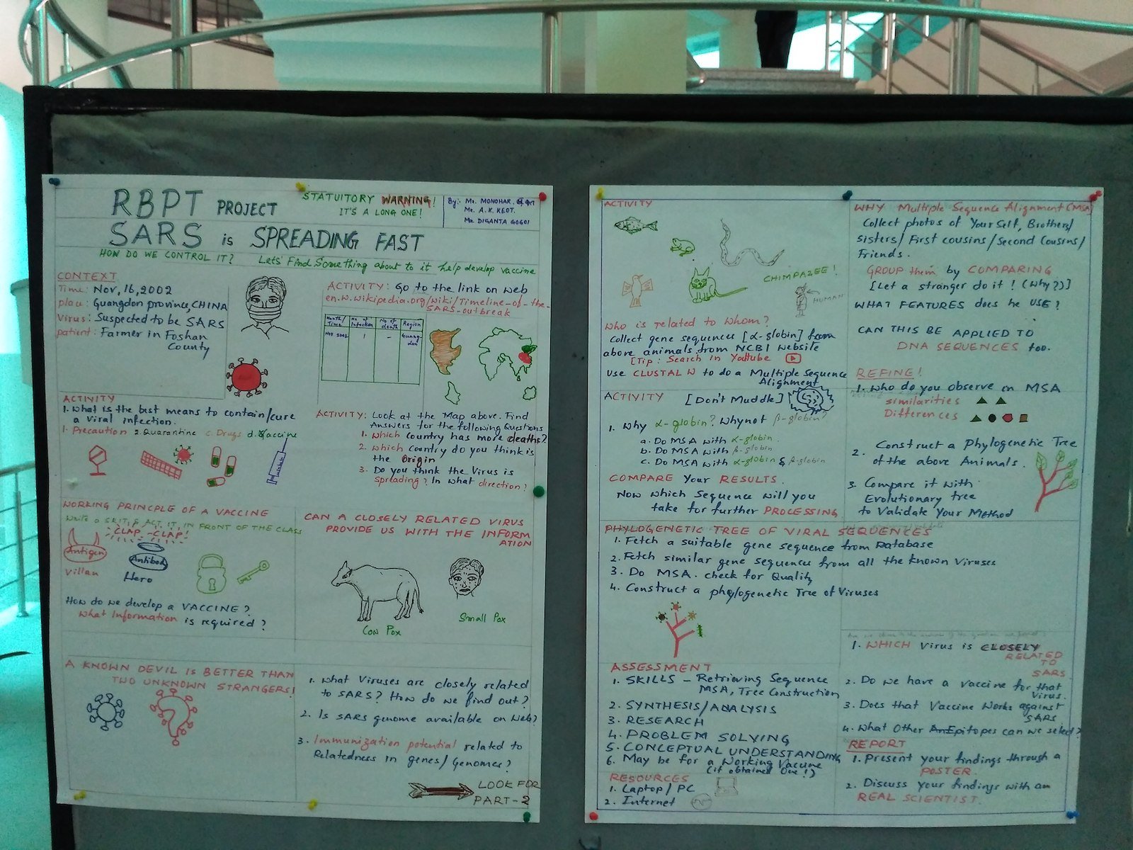Teaching Bioinformatics Using RBPT