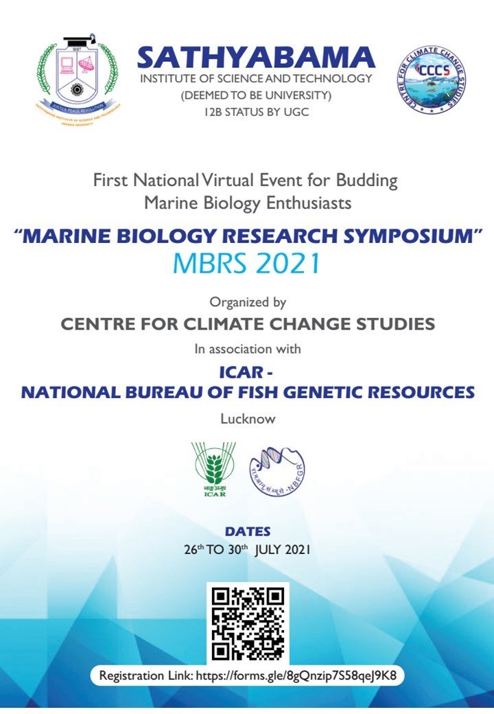 Marine Biology Research Symposium - MBRS 2021 - IndiaBioscience