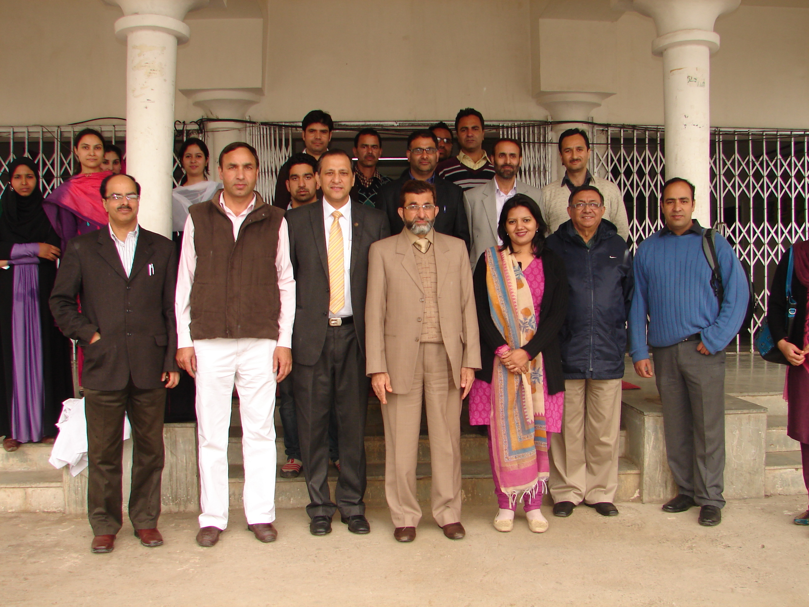 BCIL evaluation team at Sher-e-KashmirUniversity, Srinagar