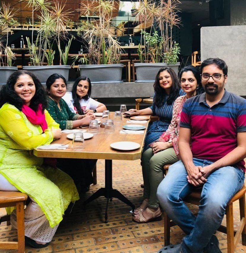 IndiaBioscience team lunch to welcome Karishma