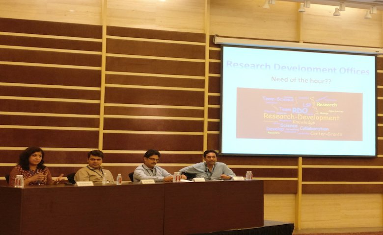 A session in progress at the IA fellows' meeting