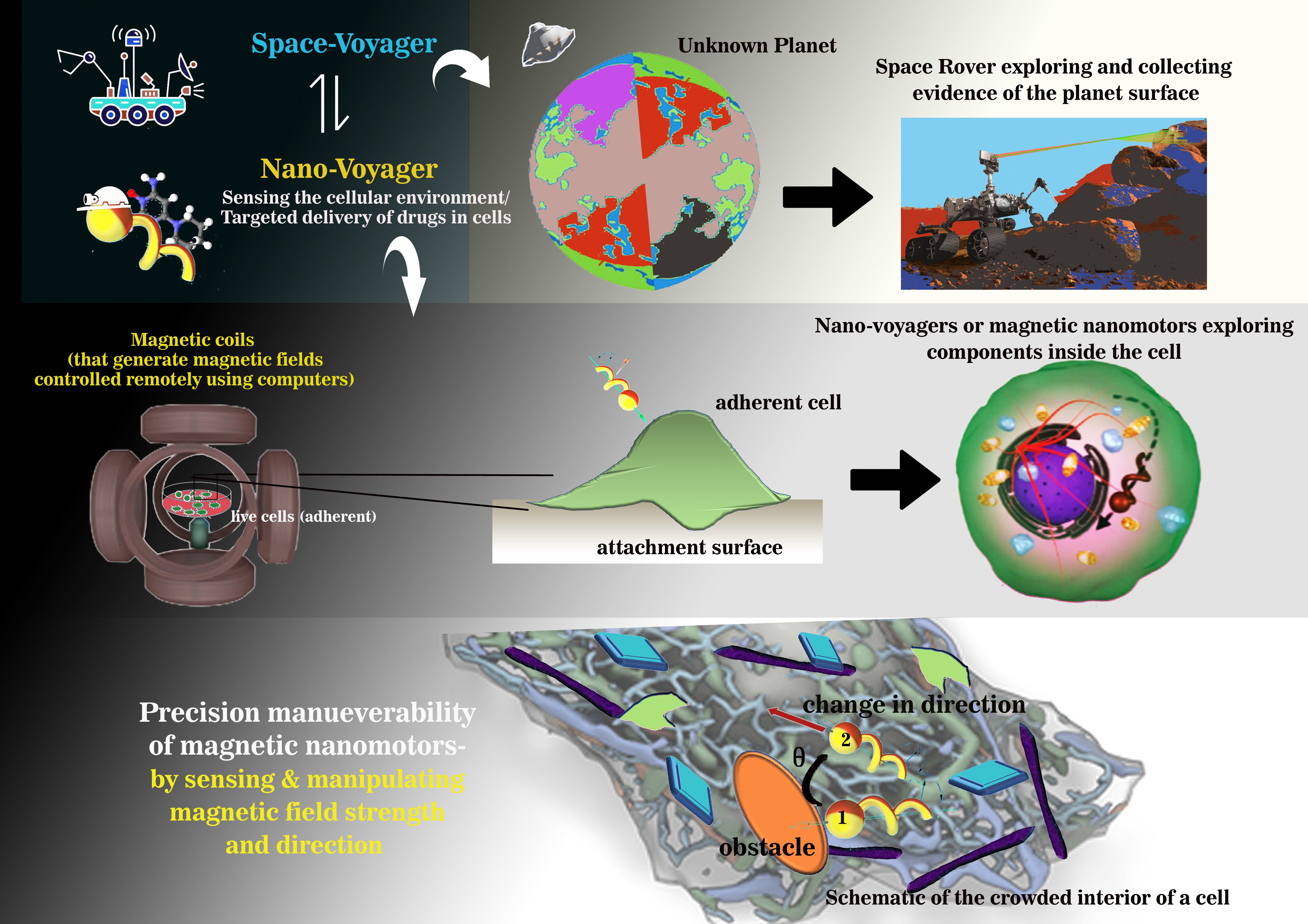 Schematic of helical nanomotors