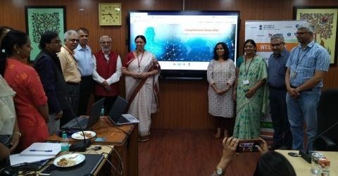 Dignitaries at the launch of the MANAV Project in New Delhi