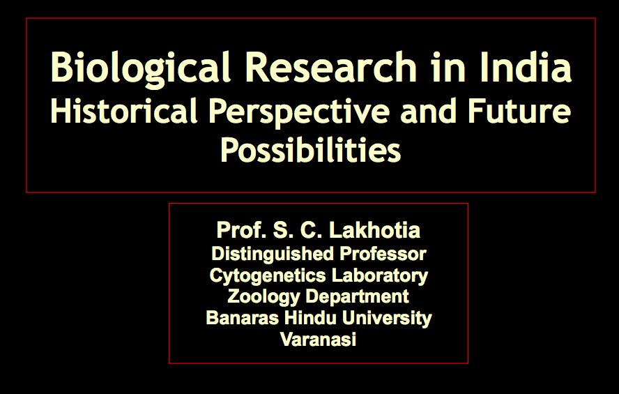 Biology research in India