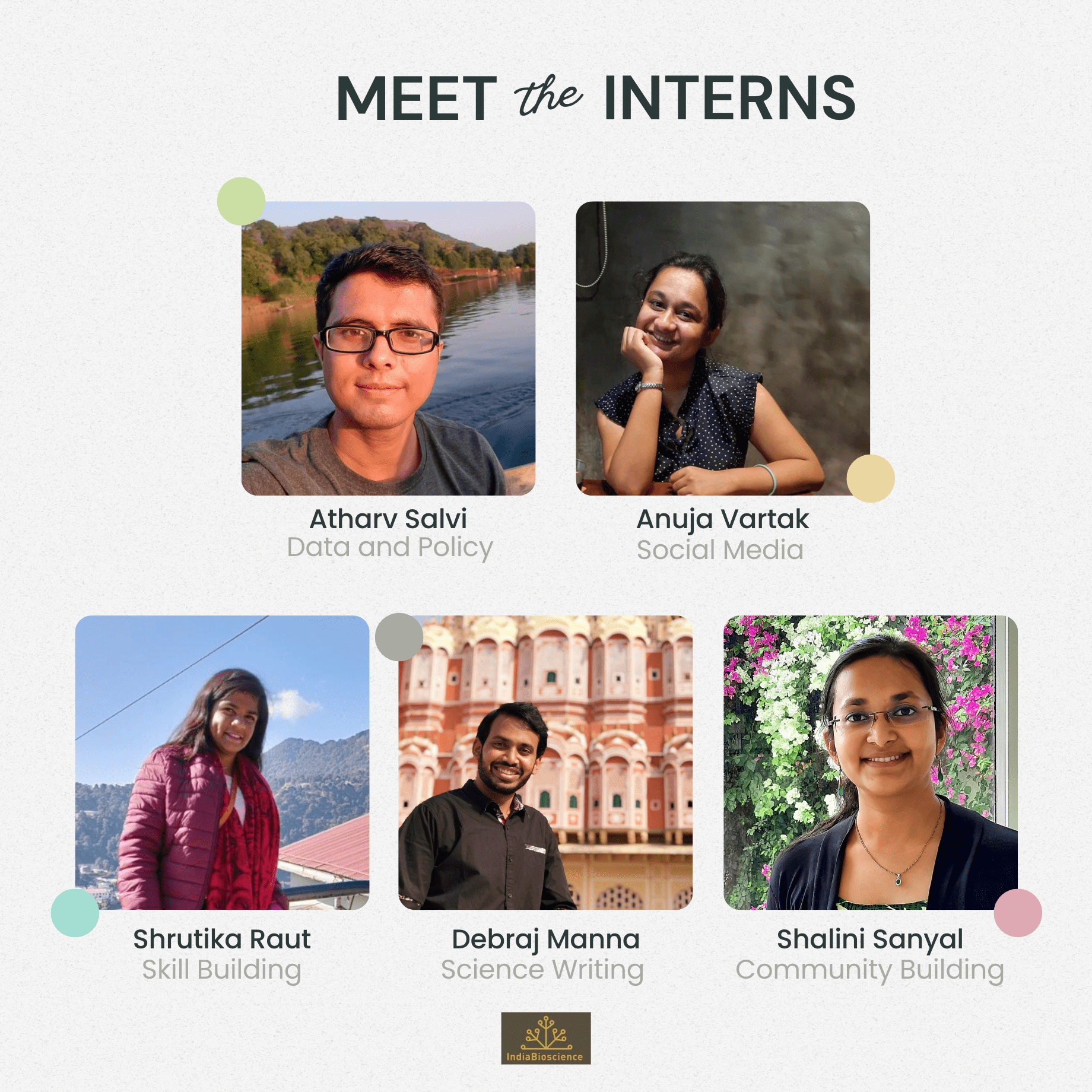 Meet the new interns at IndiaBioscience
