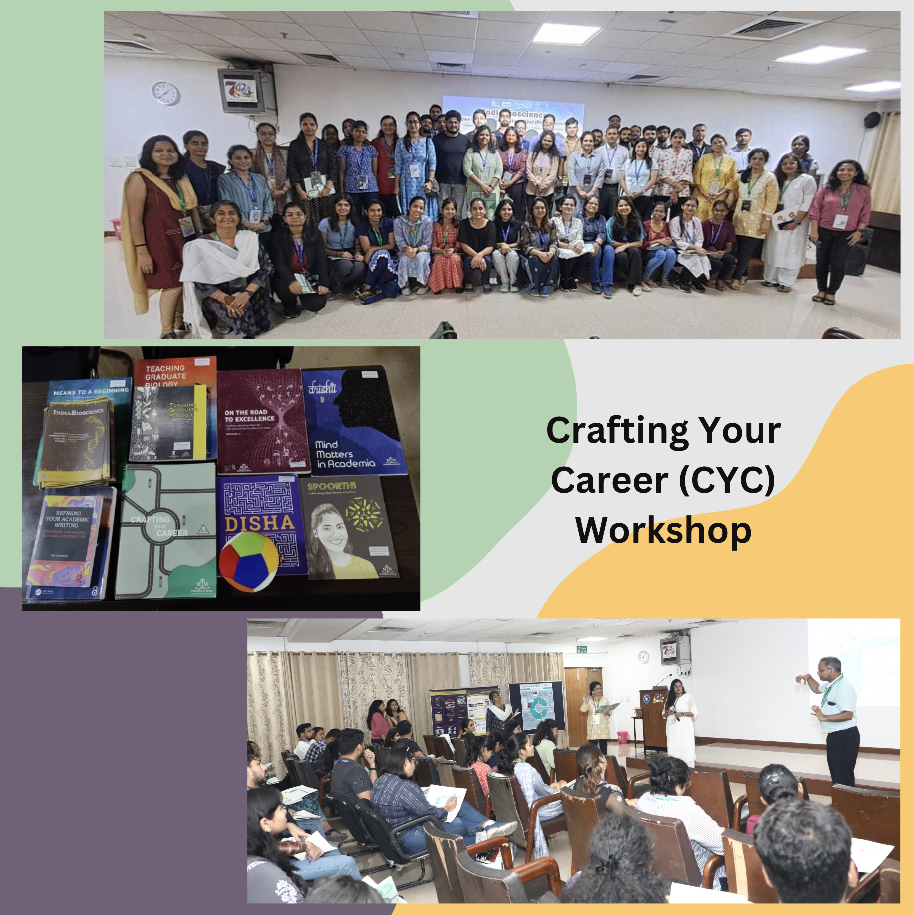 Glimpses from CYC workshop at RYIM Lucknow. Credits: Mr. Ravindranath Londhe and Mr. Kazim Raza.
