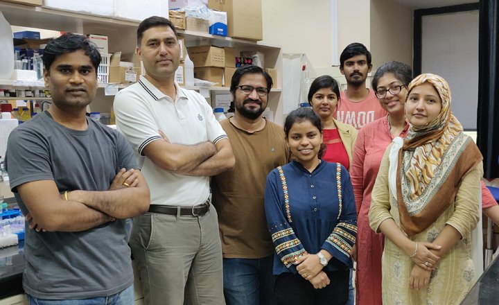 Ashwani K Thakur with his research team at IIT, Kanpur