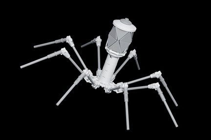 Lego model of a bacteriophage