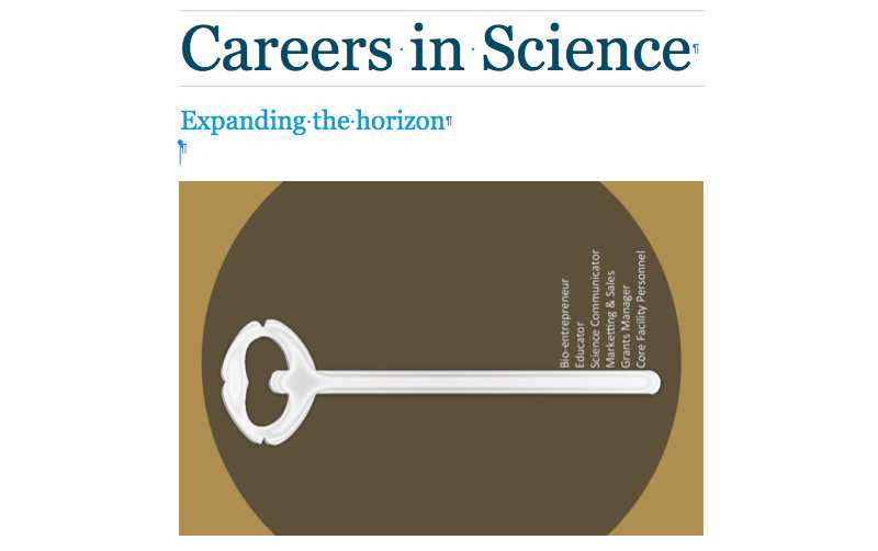 E-booklet on Careers In Science
