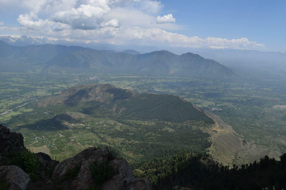 Pulwama Valley, Kashmir, with a view of Tral. Altitude 2900 metres