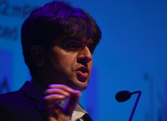 Karl Deisseroth at the JN Tata Auditorium in IISc