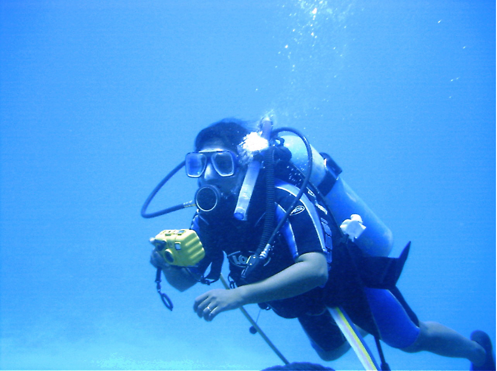 Anita’s one of the earliest dives at Netrani Island, Goa. Picture Credit: Anita George